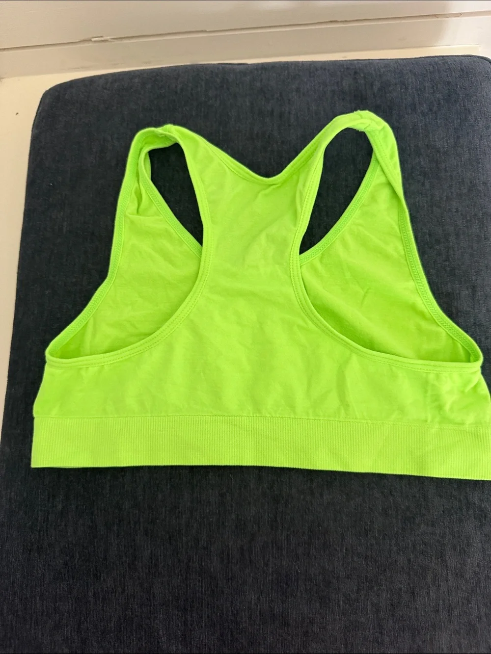 Set of 3- like new Neon Sports Bra Trio - Yellow, Pink, Lime (youth sx XL)